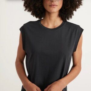 Marine Layer Women's Devin Muscle Tank Top - XL - Faded Black